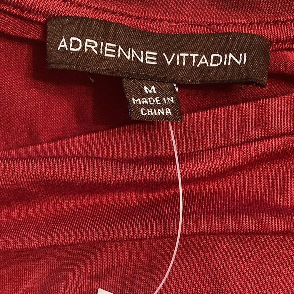 Adrienne Vittadini 3/4 Sleeve Ruffle Top Size M - Picture 4 of 7